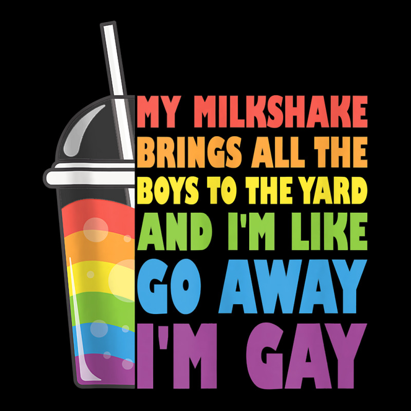 My Milkshake Brings All The Boys To The Yard Lgbtq Gay Pride Tank Top Men's 3/4 Sleeve Pajama Set by cm-arts | Artistshot