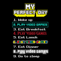 My Perfect Day Play Video Games Gamer Long Sleeve Shirts | Artistshot