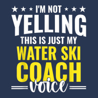 Not Yelling Water Ski Coach Voice Water Ski Coach Humor T Shirt Ladies Denim Jacket | Artistshot