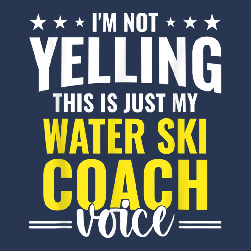 Not Yelling Water Ski Coach Voice Water Ski Coach Humor T Shirt Ladies Denim Jacket by cm-arts | Artistshot