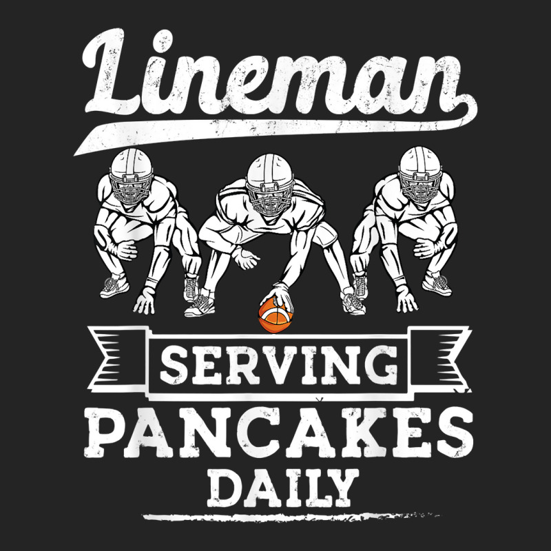 Football Lineman Serving Pancakes Daily Offensive Lineman T Shirt 3/4 Sleeve Shirt | Artistshot