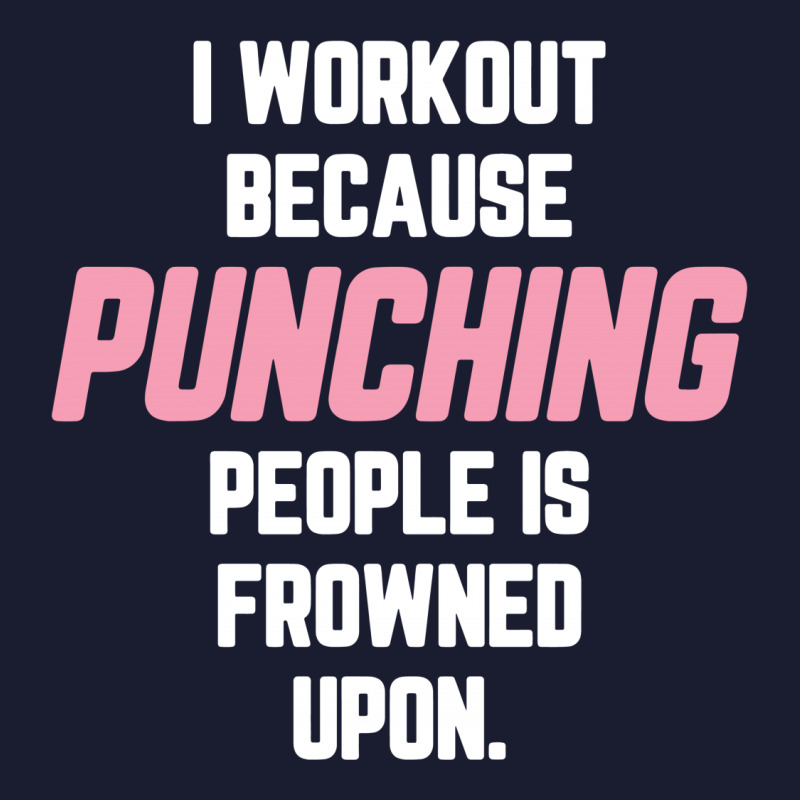 I Workout Because Punching People Is Frowned Upon Women's V-Neck T-Shirt by tshiart | Artistshot