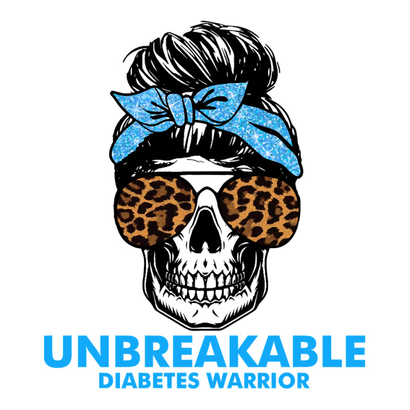 Diabetes Unbreakable Diabetes Warrior Skull Halloweenfor Woman 332 Awa Sticker | Artistshot