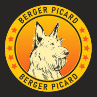 Berger Picard Berger Picard Dog Portrait Ladies Fitted T-shirt | Artistshot