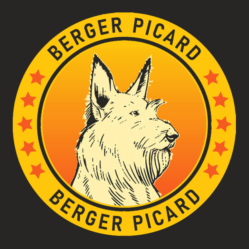 Berger Picard Berger Picard Dog Portrait Ladies Fitted T-Shirt by beaverbuck | Artistshot