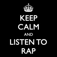 Keep Calm And Listen To Rap Adjustable Cap | Artistshot