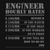 Engineer Hourly Rate Engineering Mechanical Civil Scorecard Crop Tee | Artistshot