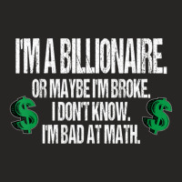 Bad At Math Quote Dollar Sign Ladies Fitted T-shirt | Artistshot