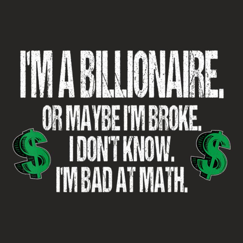 Bad At Math Quote Dollar Sign Ladies Fitted T-Shirt by cm-arts | Artistshot