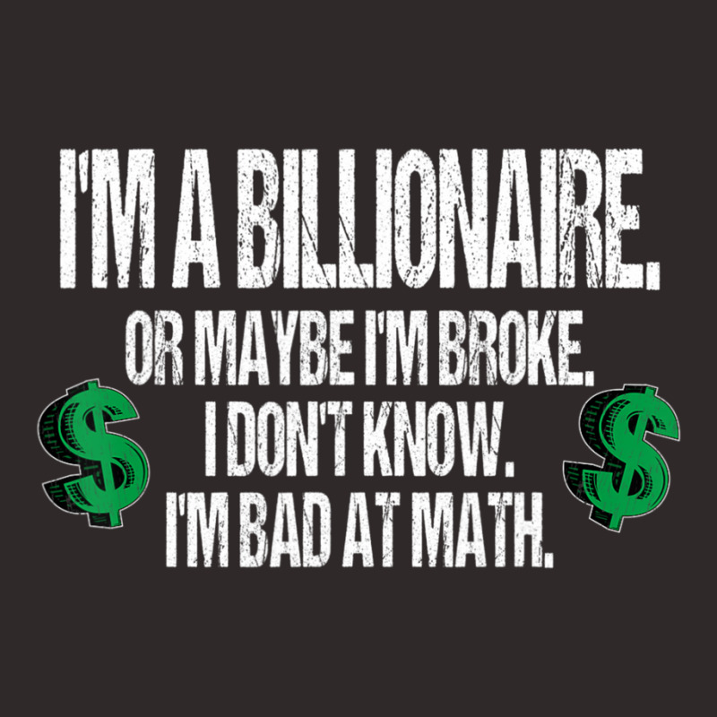 Bad At Math Quote Dollar Sign Racerback Tank by cm-arts | Artistshot