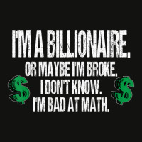 Bad At Math Quote Dollar Sign Scorecard Crop Tee | Artistshot