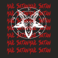 Hail Satan Ladies Fitted T-shirt | Artistshot