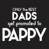Only The Best Dads Get Promoted To Pappy T-shirt | Artistshot