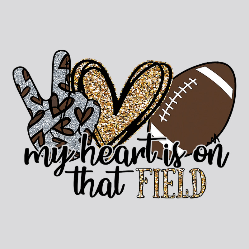 Football My Heart Is On That Field Football Lovers Spirited Sport 39 F Women's Triblend Scoop T-shirt by coolquirrell | Artistshot