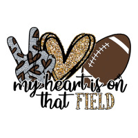 Football My Heart Is On That Field Football Lovers Spirited Sport 39 F Crop Top | Artistshot