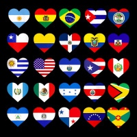 All Latin American Flags Countries Hispanic Heritage Month T Shirt Baby Bibs | Artistshot