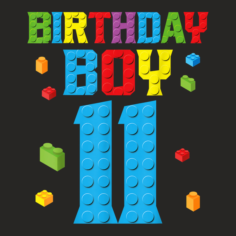 Master Builder 11th Birthday Boy 11 Year Building Bricks T Shirt Ladies Fitted T-Shirt by cm-arts | Artistshot