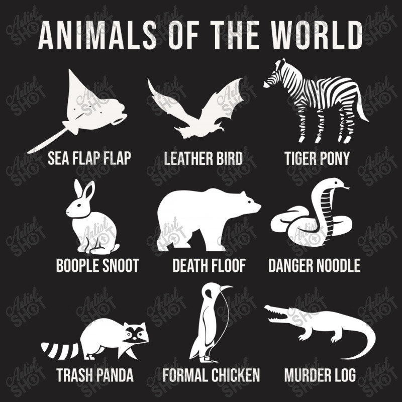 Animals Of The World T-shirt | Artistshot