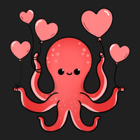 Octopus With Heart Balloons Valentines Day Octopus Drawstring Bags | Artistshot