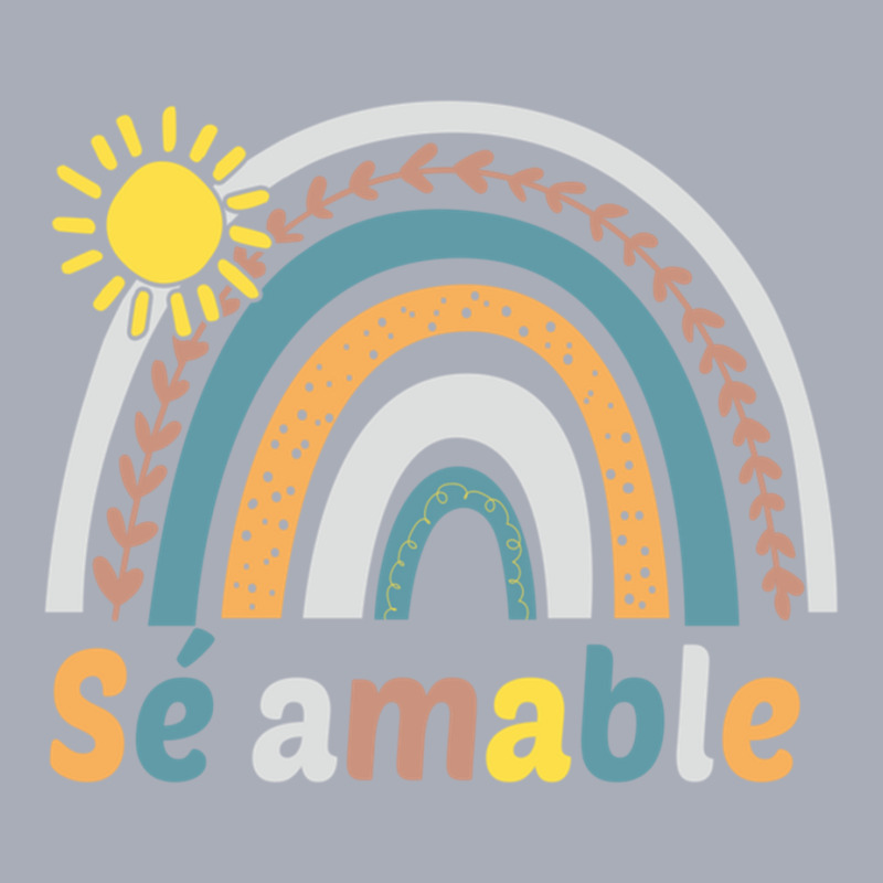 Sé Amable Spanish Bilingual Teacher Be Kind Boho Rainbow Pullover Hoo Tank Dress by cm-arts | Artistshot