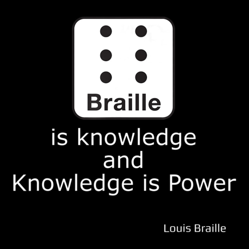 Braille Is Knowledge And Knowledge Is Power Quote Cropped Sweater by cm-arts | Artistshot