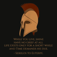 Ancient Greece   Seikilos Epitaph   Greek Music History Scorecard Crop Tee | Artistshot
