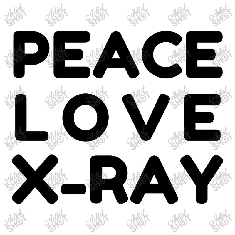 Peace Love X Ray Men's Long Sleeve Pajama Set by Candy Shop | Artistshot