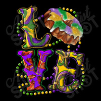 Mardi Gras Love With King Cake Fleece Short | Artistshot