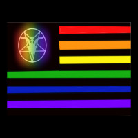 Satanic Temple Pride Flag Adjustable Cap | Artistshot