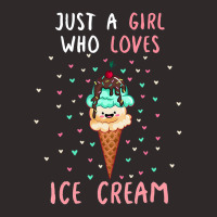 Just A Girl Who Loves Ice Cream Ice Cream Lover Quote Racerback Tank | Artistshot