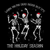 Skeleton When You're Dead Inside But It's The Holiday Season V-neck Tee | Artistshot