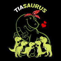 Tiasaurus Tia 5 Kids Dinosaur Aunt Auntie Tita T Shirt Men's 3/4 Sleeve Pajama Set | Artistshot