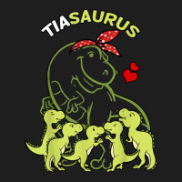 Tiasaurus Tia 5 Kids Dinosaur Aunt Auntie Tita T Shirt Classic T-shirt | Artistshot