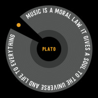 Music Is A Moral Law - Plato Cropped Hoodie | Artistshot