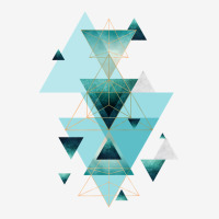 Geometric Triangle Compilation In Teal Camper Cup | Artistshot