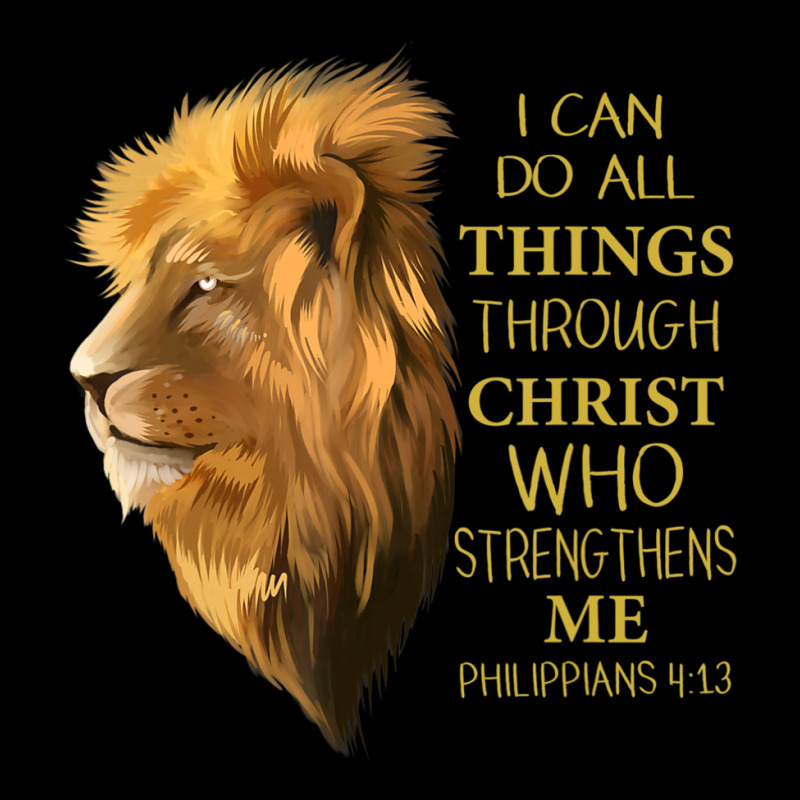 Philippians 413 Religious Lion Verses Christian V-neck Tee | Artistshot