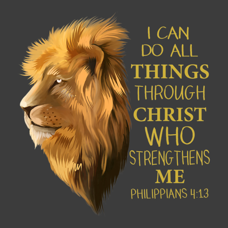 Philippians 413 Religious Lion Verses Christian Men's Polo Shirt | Artistshot