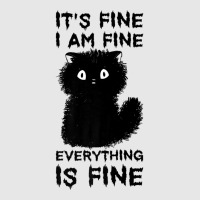 It's Fine I'm Fine Everything Is Fine Stressed Out Black Cat Premium T Hoodie & Jogger Set | Artistshot