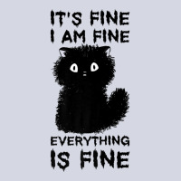 It's Fine I'm Fine Everything Is Fine Stressed Out Black Cat Premium T Fleece Short | Artistshot