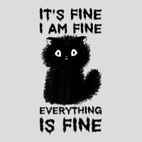 It's Fine I'm Fine Everything Is Fine Stressed Out Black Cat Premium T Men's Polo Shirt | Artistshot