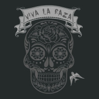 Candy Skull, Viva La Raza Quote Women's Triblend Scoop T-shirt | Artistshot