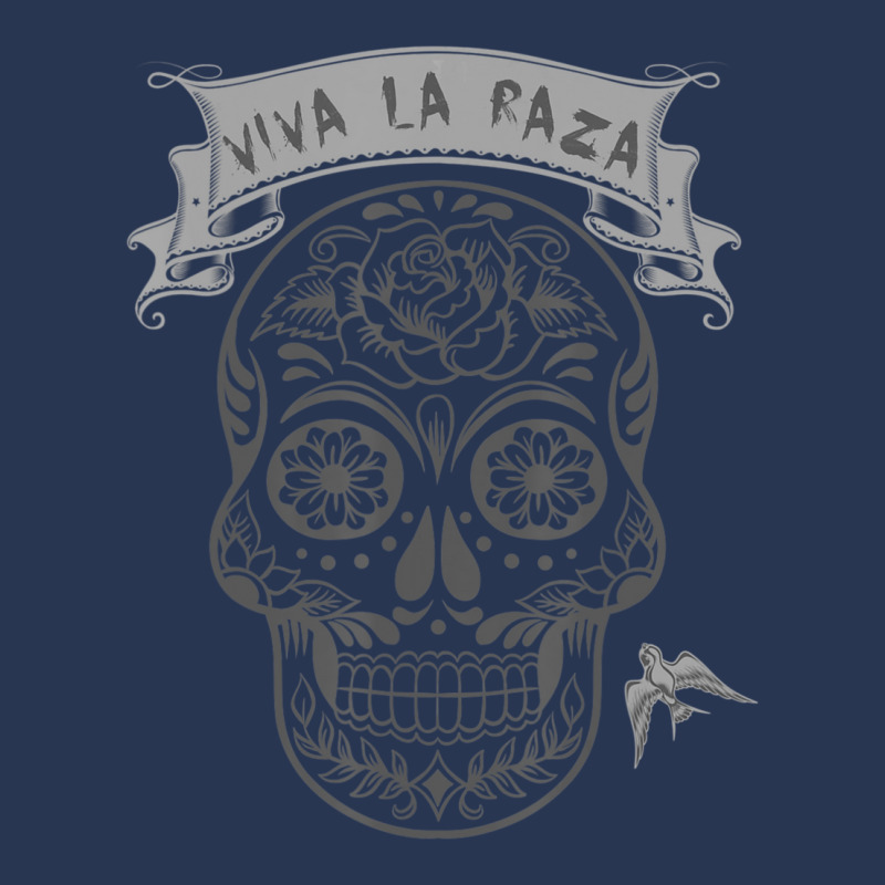 Candy Skull, Viva La Raza Quote Ladies Denim Jacket by cm-arts | Artistshot