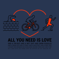 All You Need Is Love Quot  Triathlete Men Denim Jacket | Artistshot