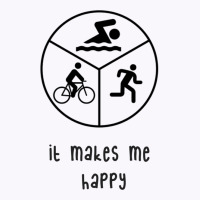 It Makes Me Happy Triathlon Tank Top | Artistshot