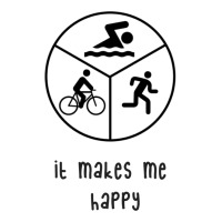 It Makes Me Happy Triathlon 3/4 Sleeve Shirt | Artistshot