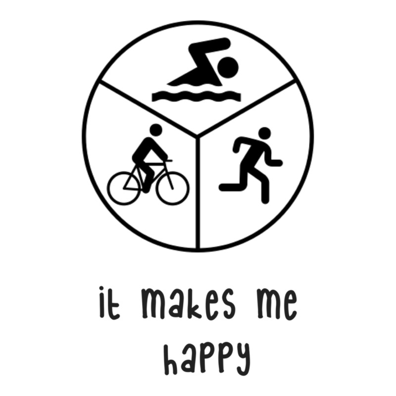 It Makes Me Happy Triathlon 3/4 Sleeve Shirt by YAMARIMULERO | Artistshot