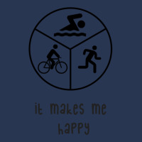 It Makes Me Happy Triathlon Men Denim Jacket | Artistshot