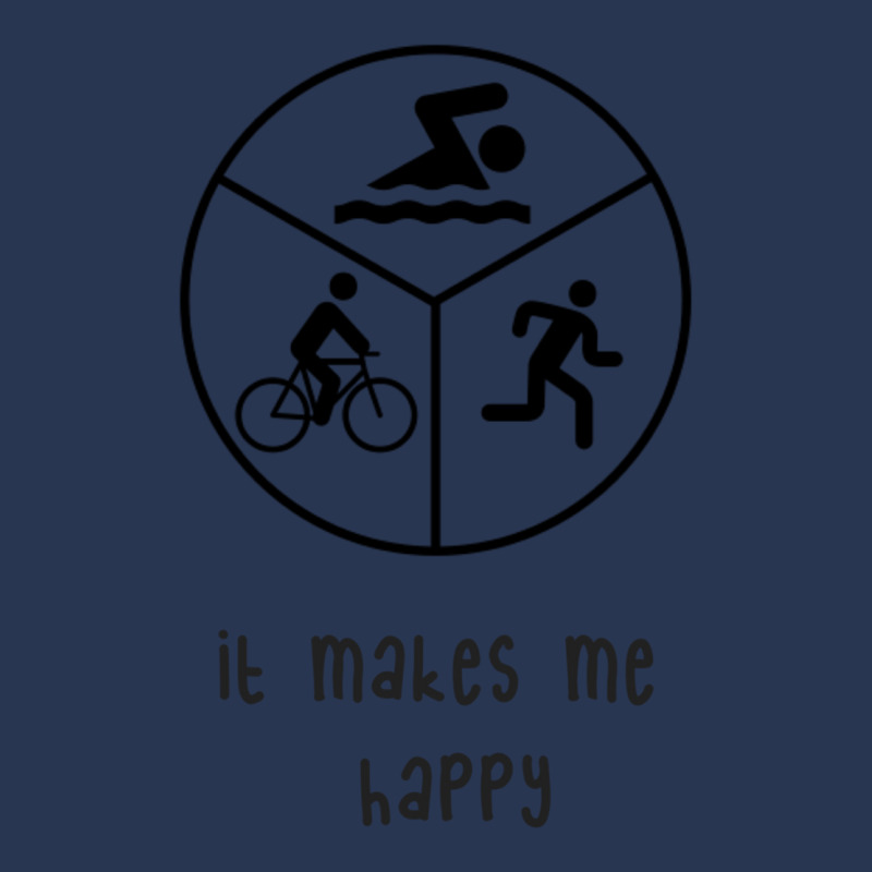 It Makes Me Happy Triathlon Men Denim Jacket by YAMARIMULERO | Artistshot