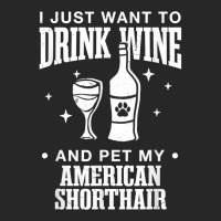 Drink Wine And Pet My American Shorthair Cat Dog Breed Funny T Shirt Women's Pajamas Set | Artistshot