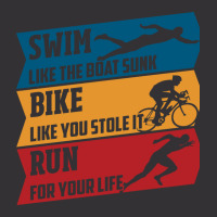 Swim   Run   Bike Vintage Hoodie | Artistshot